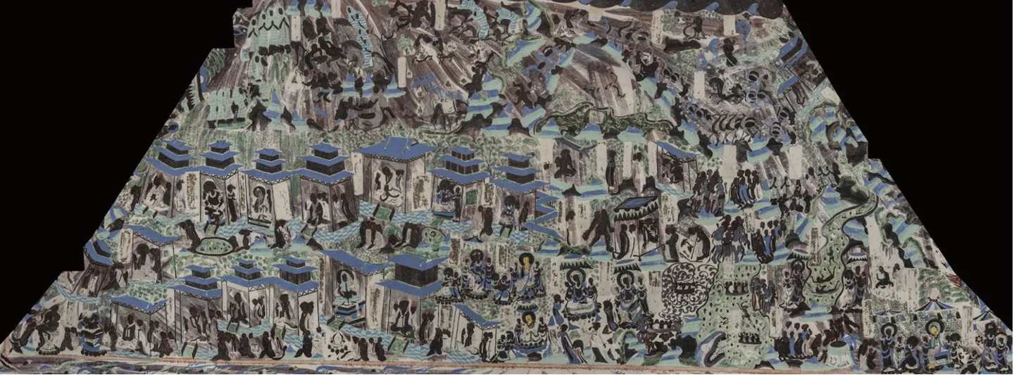 隋 莫高窟第420窟 窟頂